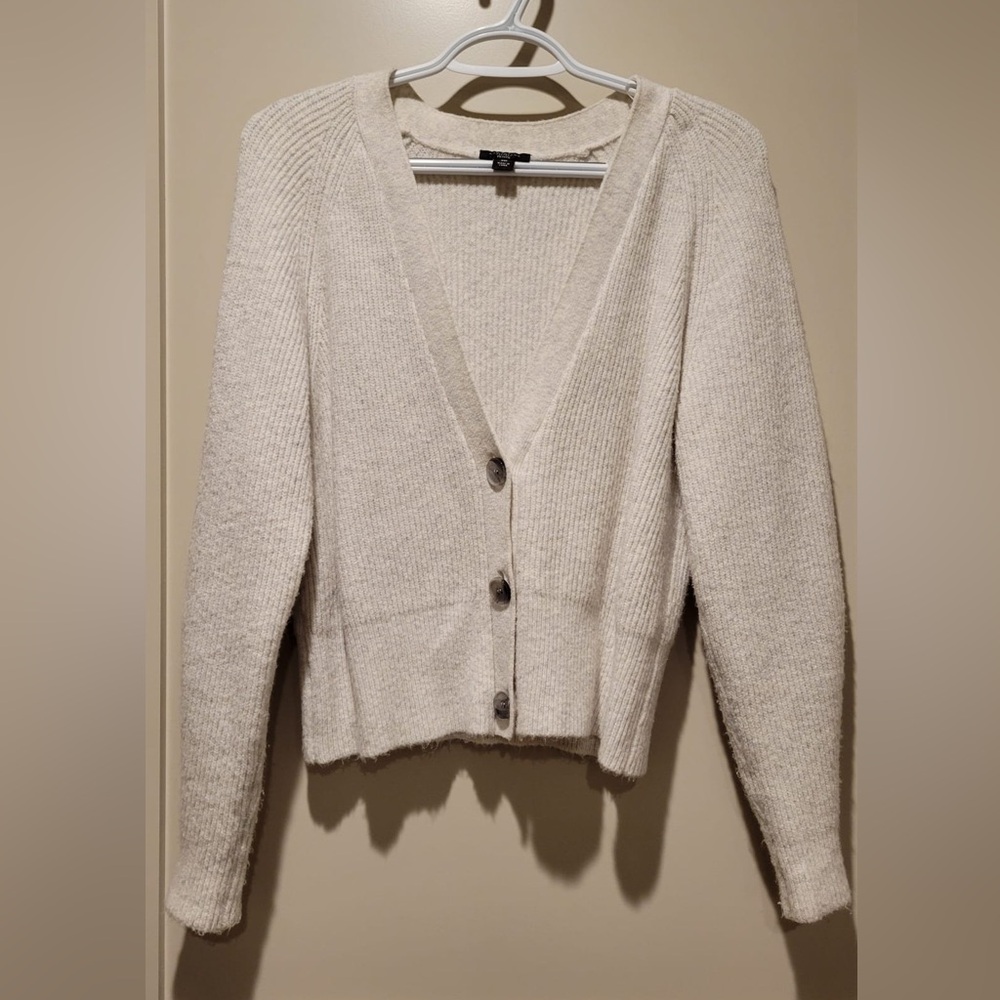 Ann Taylor Factory v-neck cardigan with buttons, XSP
